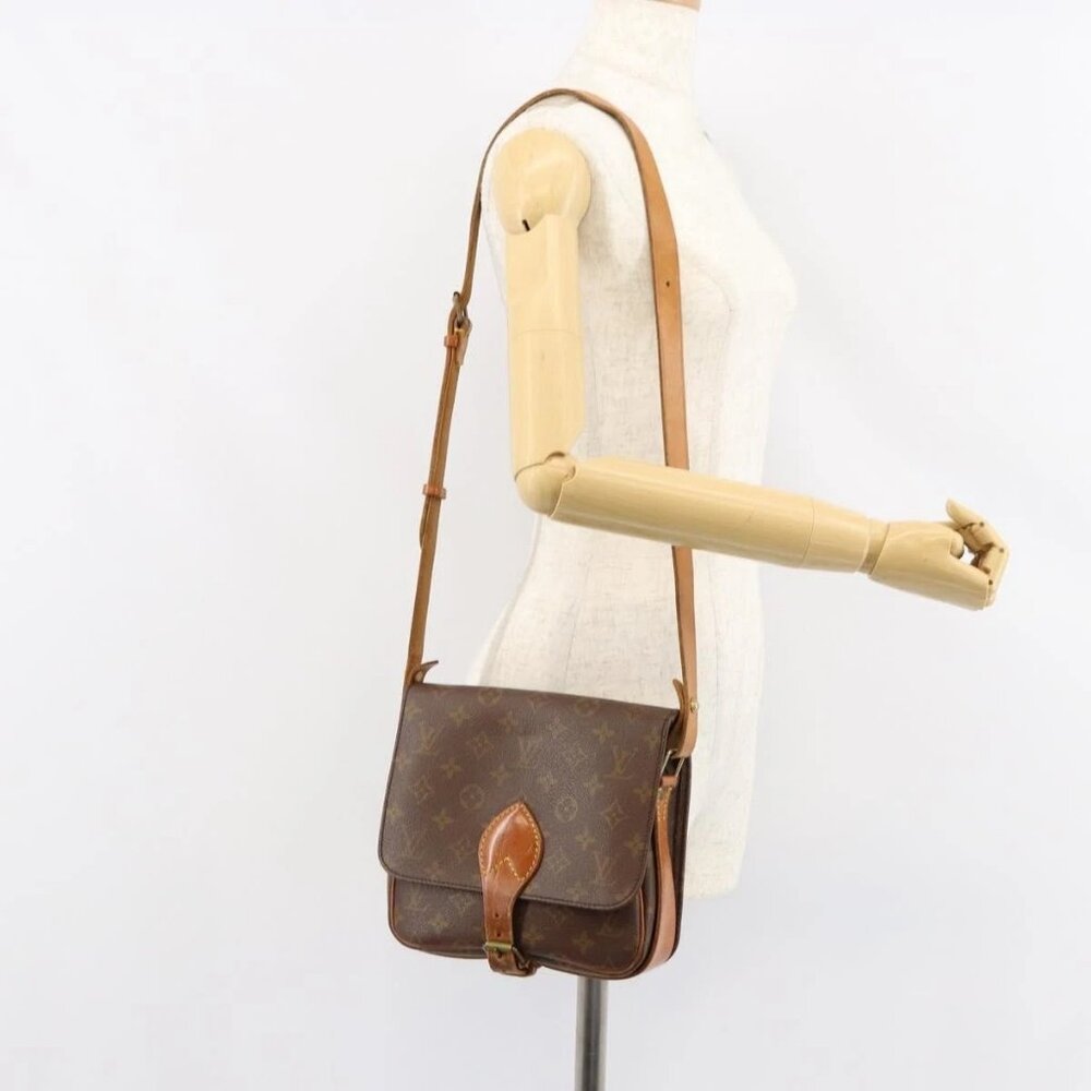 LOUIS VUITTON Monogram Cartouchiere MM Shoulder Bag Vintage M51253 Auth 149607 - Picture 14 of 16